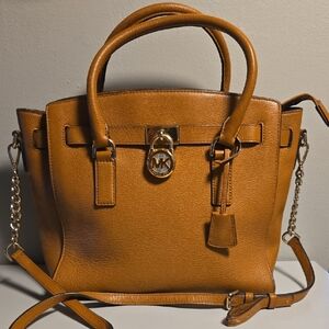 Michael Kors Cognac Leather Satchel